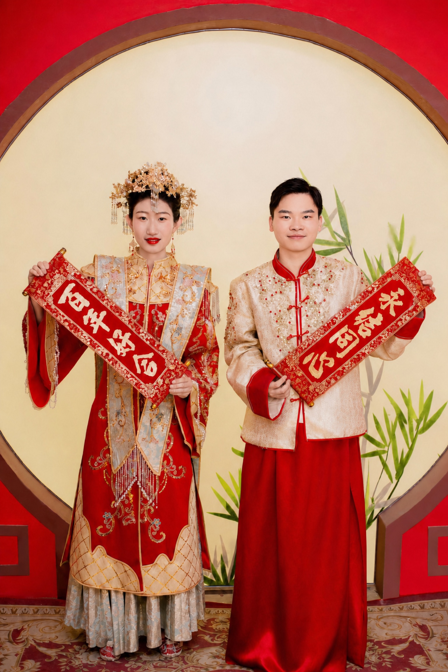 我们的中式婚纱照